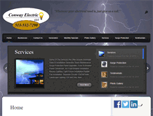 Tablet Screenshot of conwayelectricllc.com